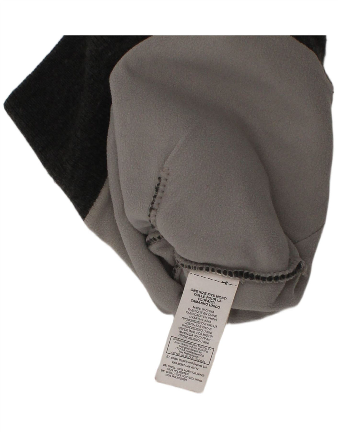 Gorro masculino Adidas tamanho único cinza poliéster esportivo