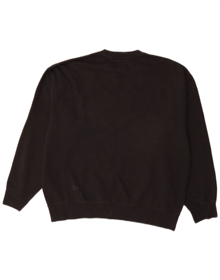 LEVI'S Masculino Relaxed Graphic Moletom Jumper Grande Algodão Preto
