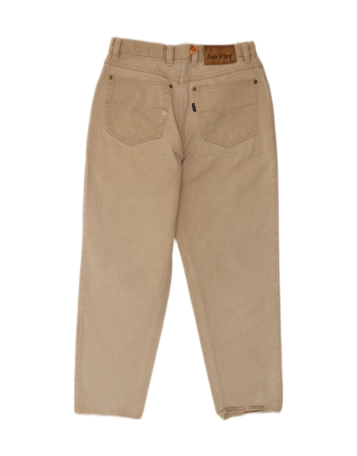 VINTAGE Mens Tapered Jeans W30 L27 Beige Cotton Vintage Vintage and Second-Hand Vintage from Messina Hembry 