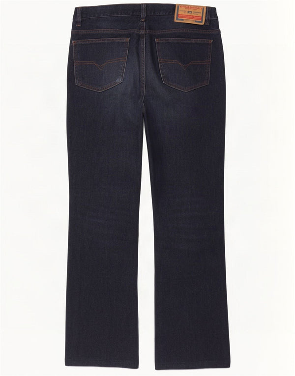 Diesel Mens Straight Jeans W36 L30 Azul Marinho Algodão