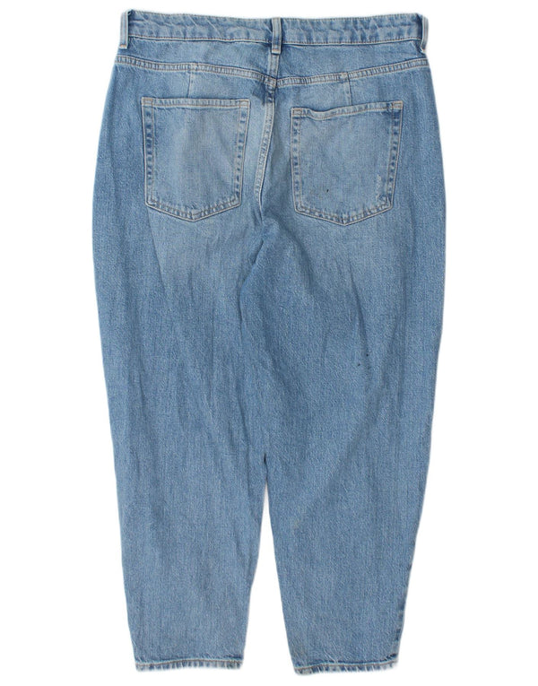 Calça Jeans Feminina Marks & Spencer Mom Cropped Reino Unido 14 Grande W34 L25 Azul