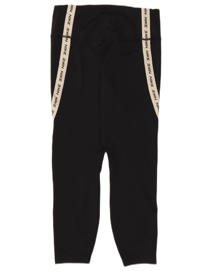 Leggings capri femininas Nike Dri Fit Graphic UK 12 médio preto colorblock
