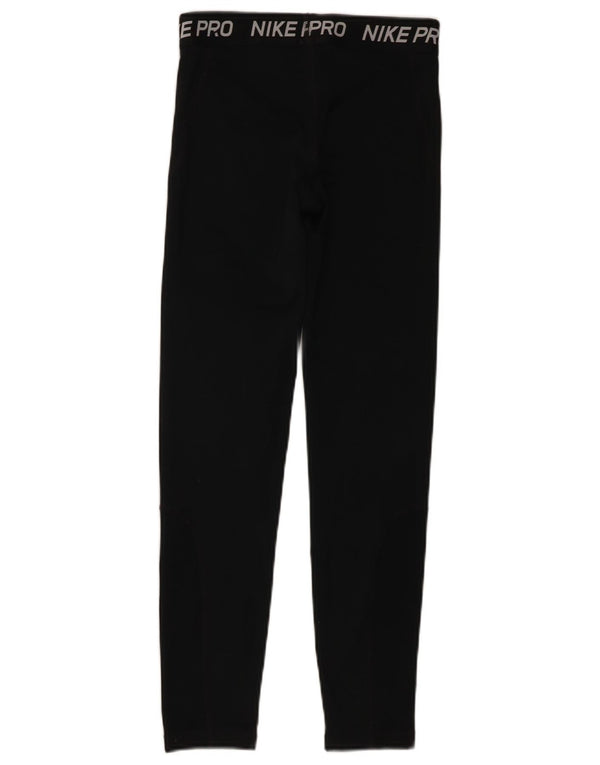 Leggings Nike Dri Fit Graphic para meninas de 12 a 13 anos, grandes, pretas, poliéster
