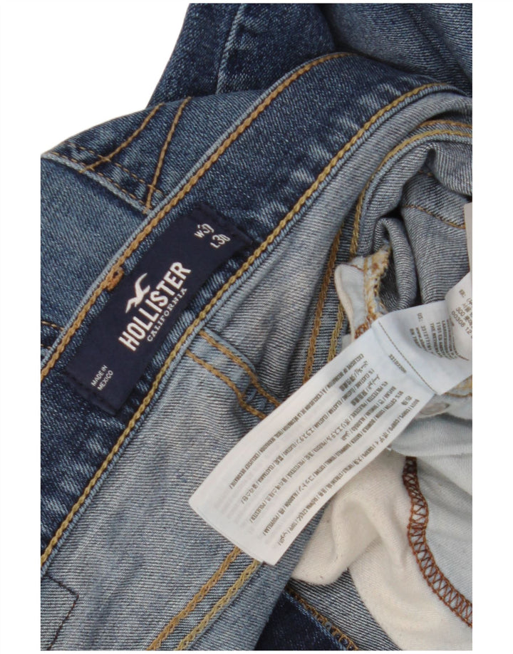 Hollister Mens Slim Jeans W30 L30 Azul Algodão