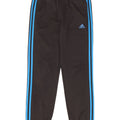 Adidas meninos calças de treino joggers 13-14 anos preto poliéster