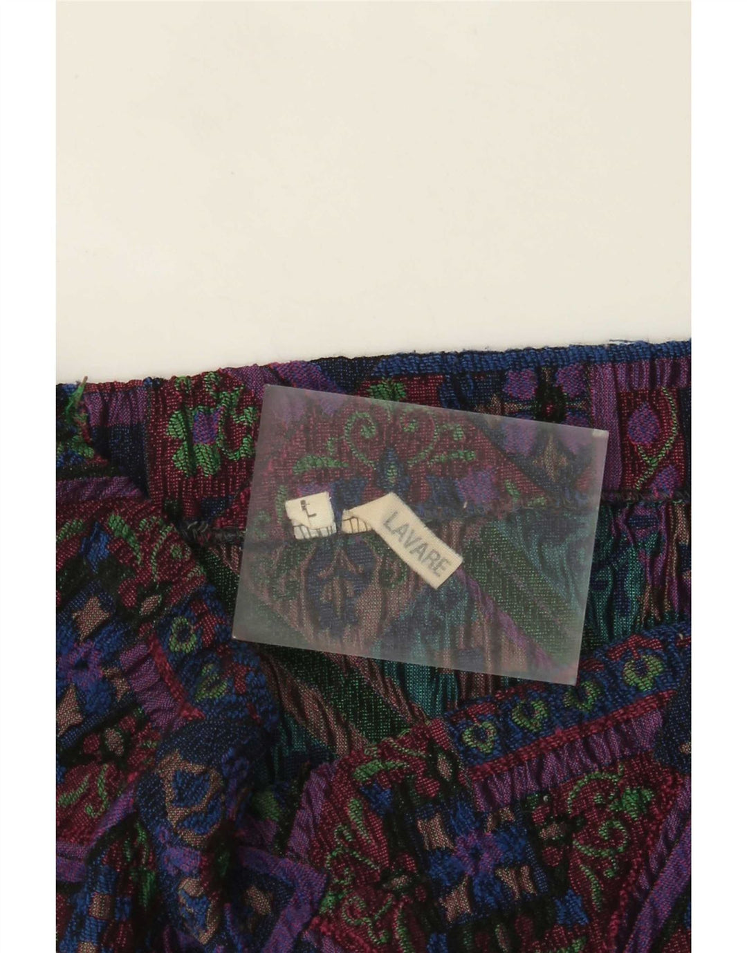 Saia lápis feminina vintage grande W34 floral multicolorido