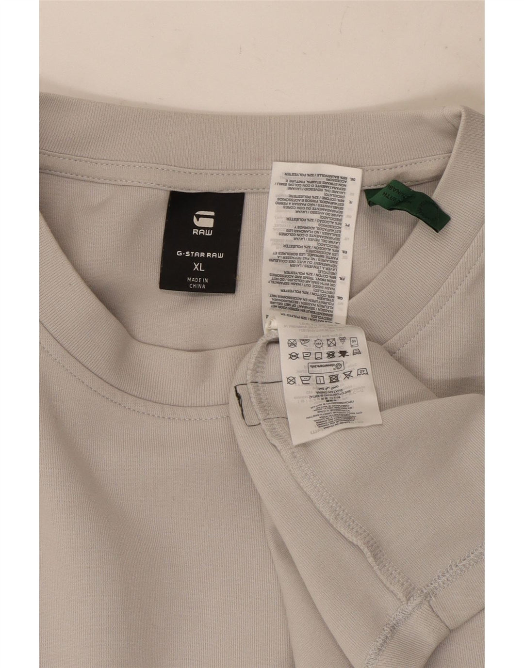 G-Star Mens Top Manga Longa XL Algodão Cinza