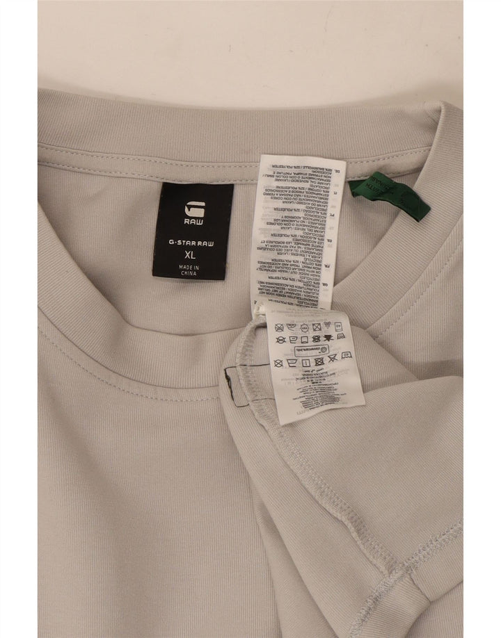 G-Star Mens Top Manga Longa XL Algodão Cinza