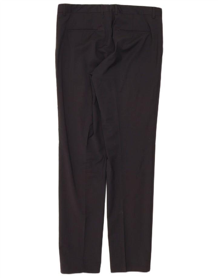 Calvin Klein masculino 2 botões 2 peças terno IT 50 grande W34 L33 lã preta