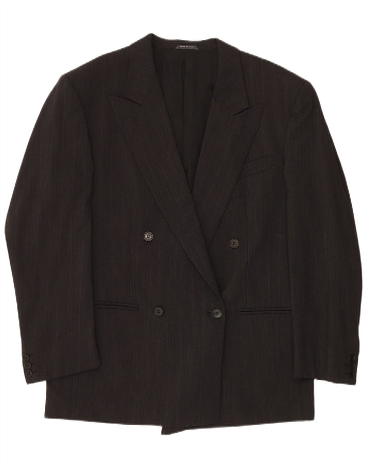 Jaqueta blazer masculina MISSONI Uomo com peito duplo IT 50 listras cinza grande