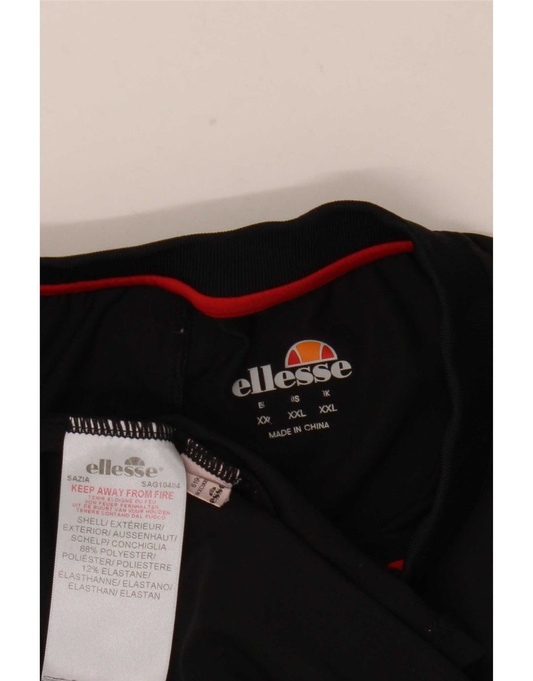 Camisa polo masculina Ellesse 2XL poliéster colorblock preto