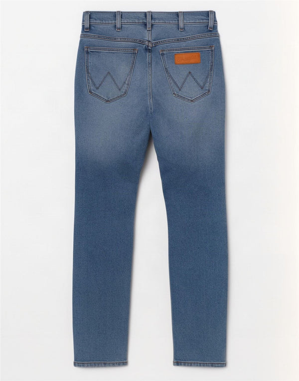 Wrangler Mens Larston Slim Jeans W28 L32 Azul Algodão