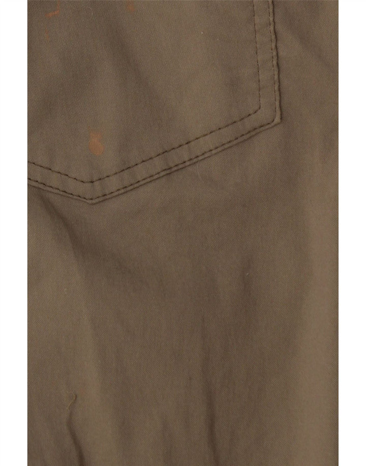 Calça cargo masculina Wrangler reta W30 L30 cáqui nylon