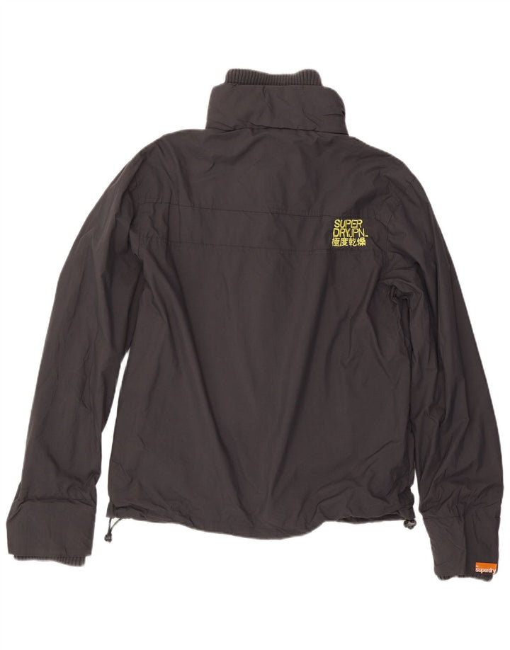 Jaqueta de chuva masculina Superdry Graphic UK 42 XL cinza nylon