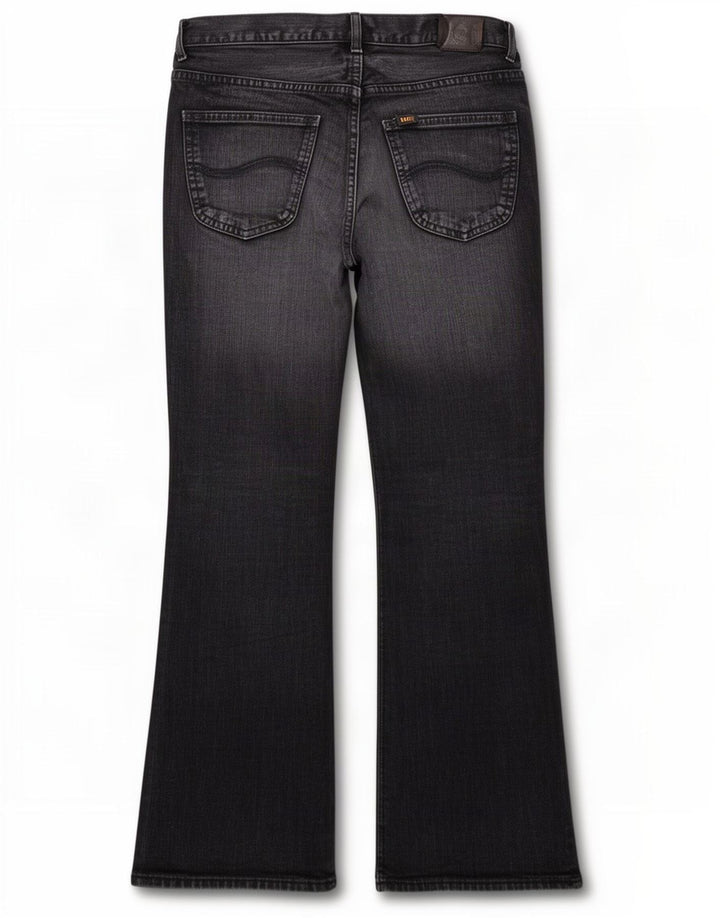 Lee Mens Denver Bootcut Jeans W34 L30 Algodão Preto