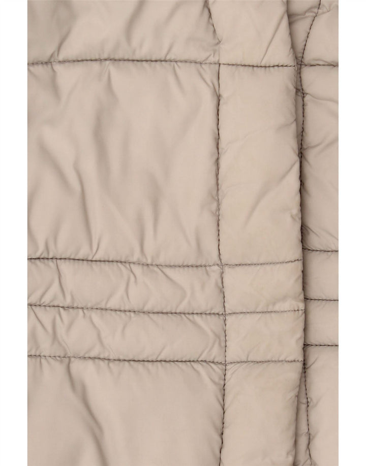 Jaqueta acolchoada feminina GUESS UK 16 grande poliéster bege