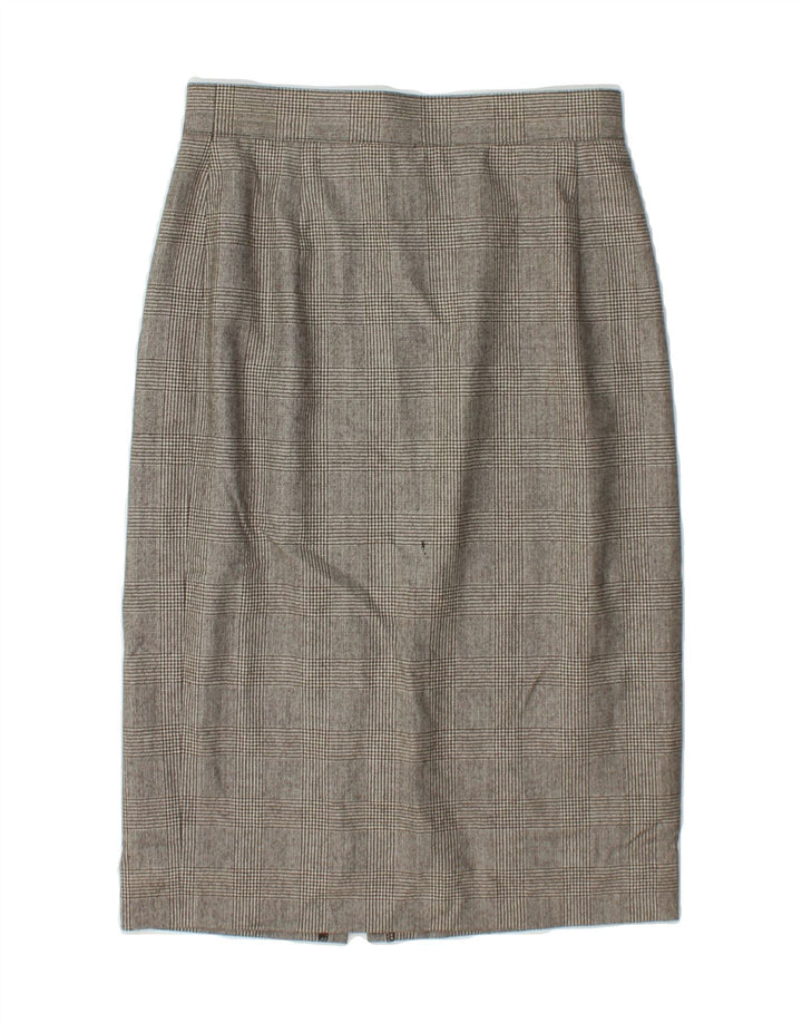VINTAGE Womens Pencil Skirt EU 34 XS W25  Grey Houndstooth Vintage Vintage and Second-Hand Vintage from Messina Hembry 