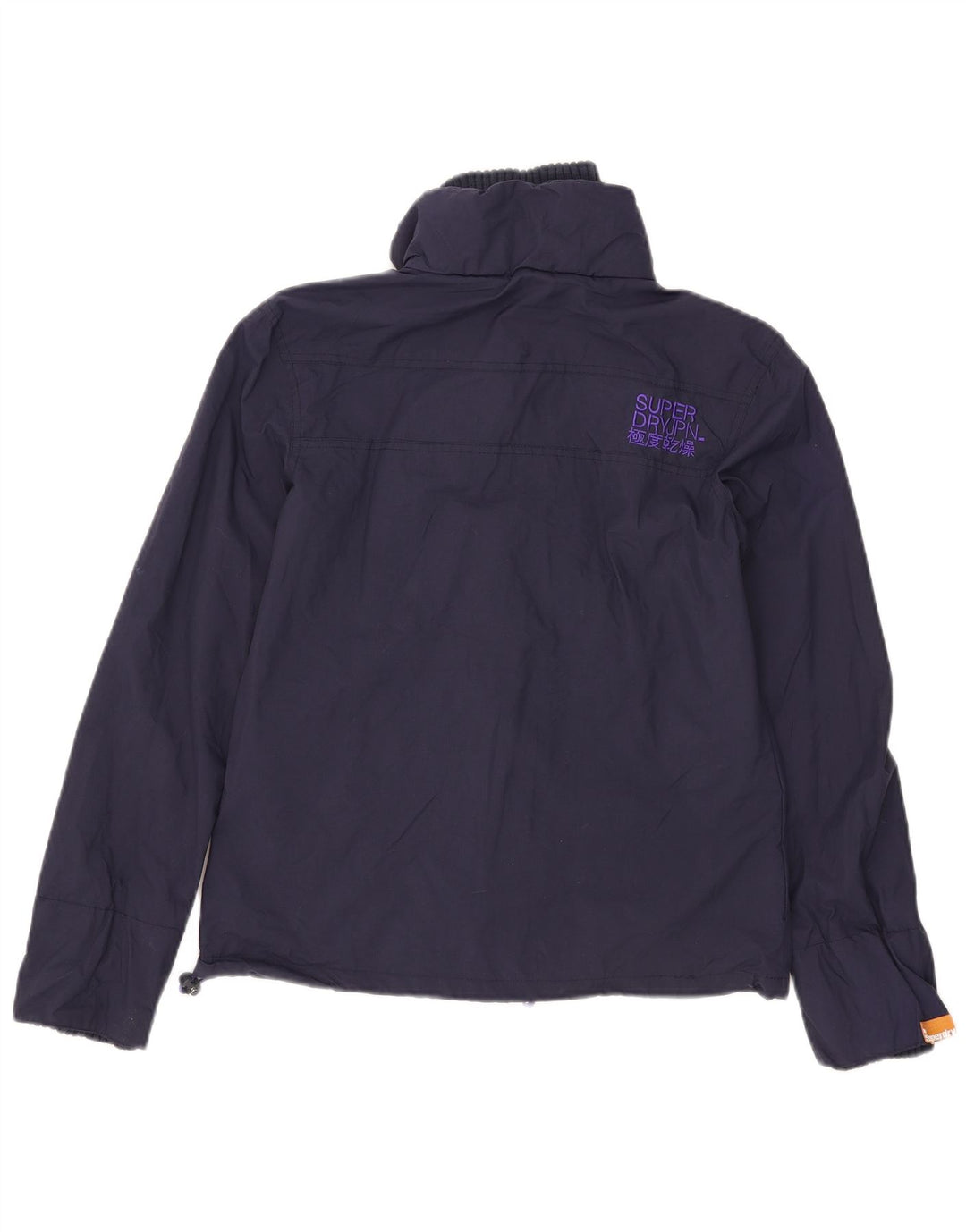 Jaqueta corta-vento feminina Superdry The Windcheater Reino Unido 10 pequeno azul marinho
