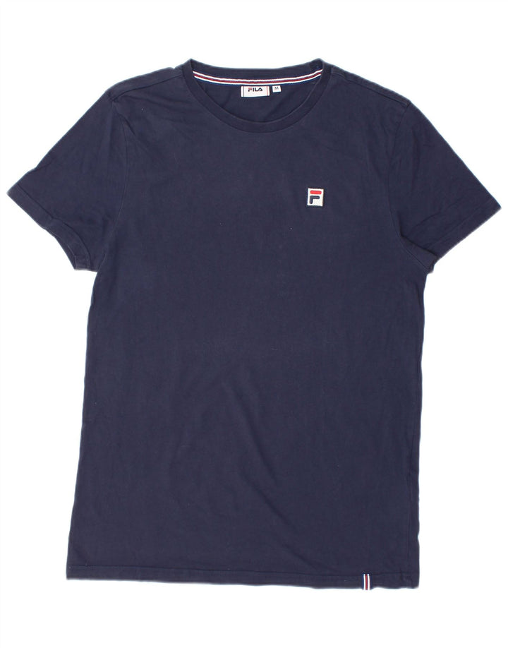 Camiseta masculina Fila Top médio algodão azul marinho