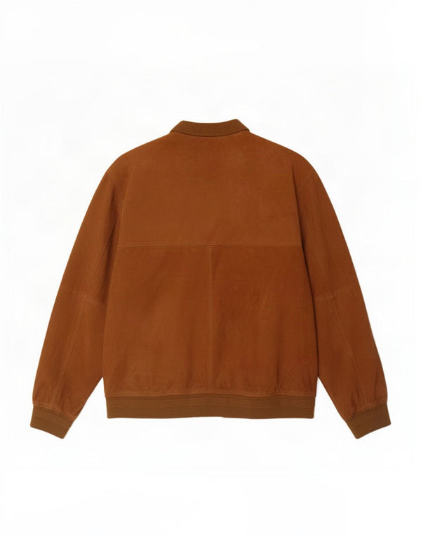 Jaqueta bomber masculina de camurça Ivy Oxford IT 52 XL marrom
