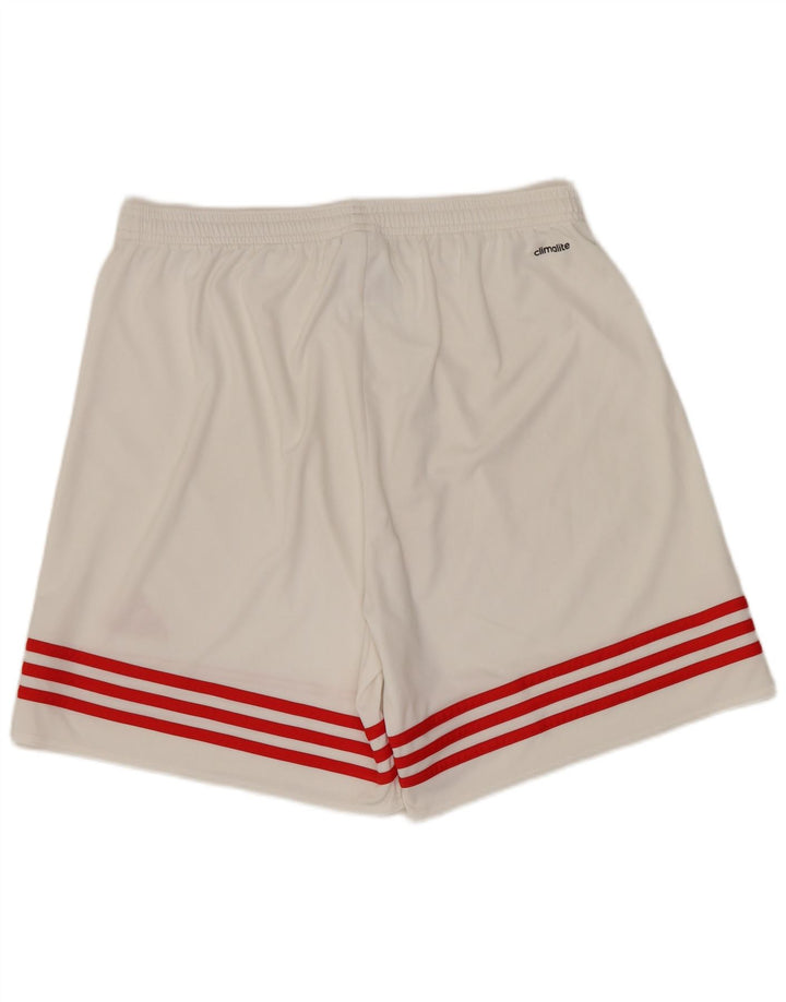 ADIDAS Mens Climalite Sport Shorts Grande Poliéster Branco