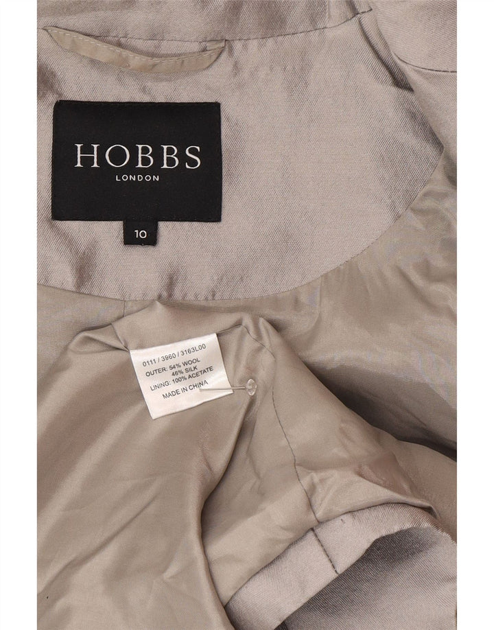 Sobretudo feminino Hobbs UK 10 lã cinza pequena