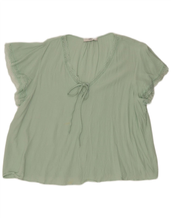 Blusa feminina Marks & Spencer UK 16 grande verde