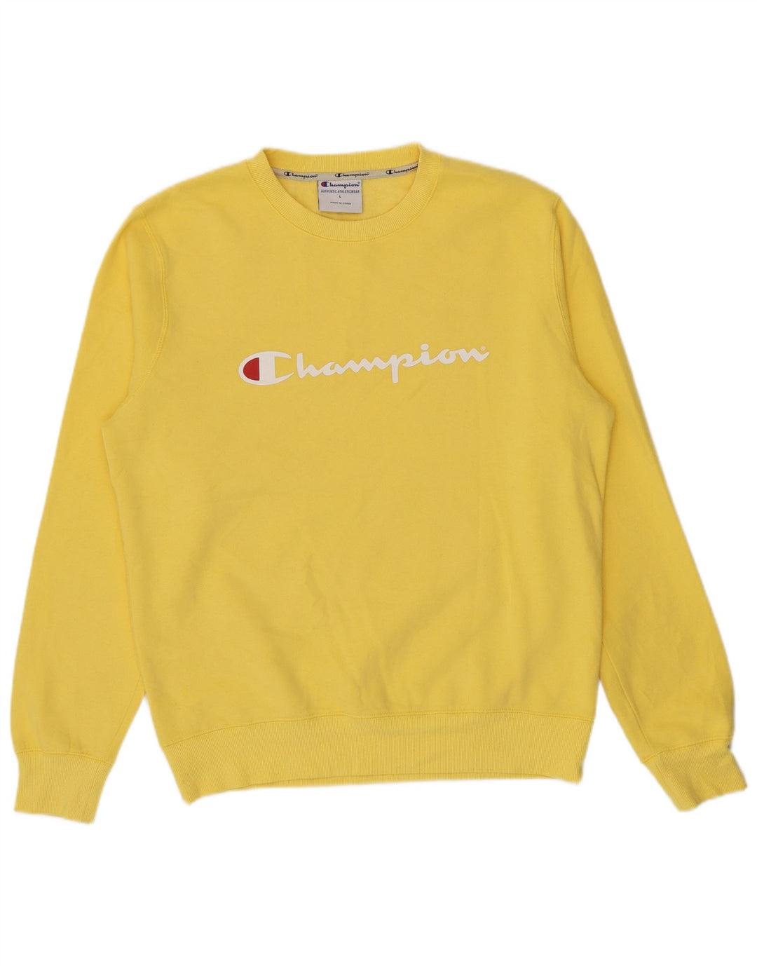 Champion moletom gráfico masculino jumper grande algodão amarelo