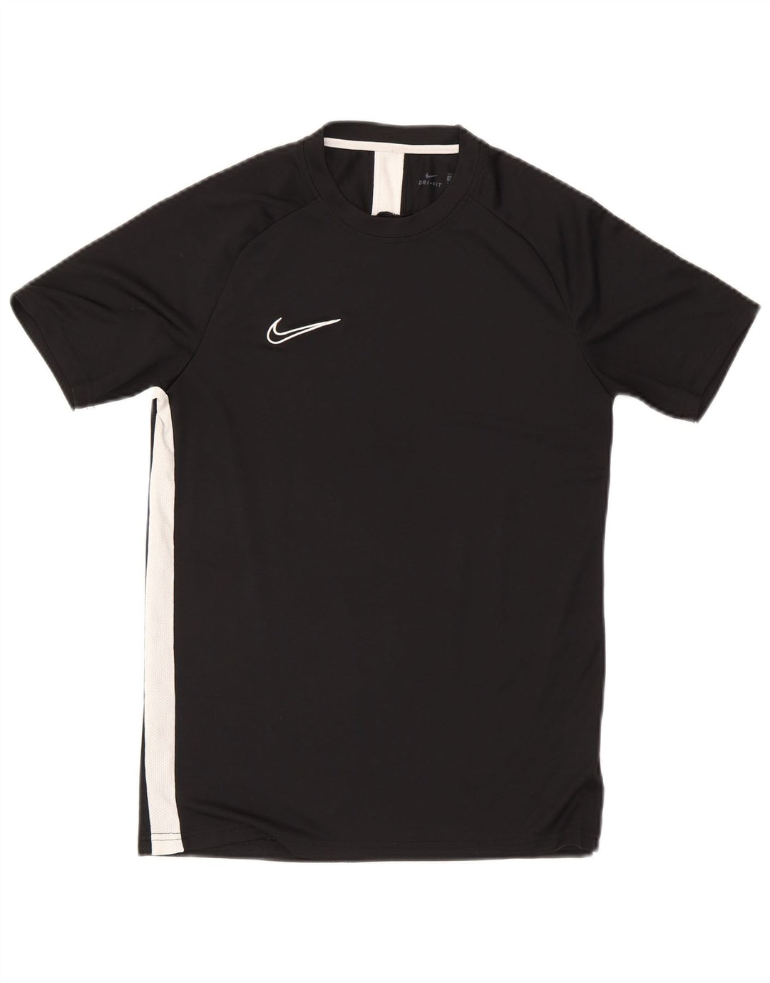 Camiseta masculina Nike Dri Fit Top médio preto colorblock poliéster