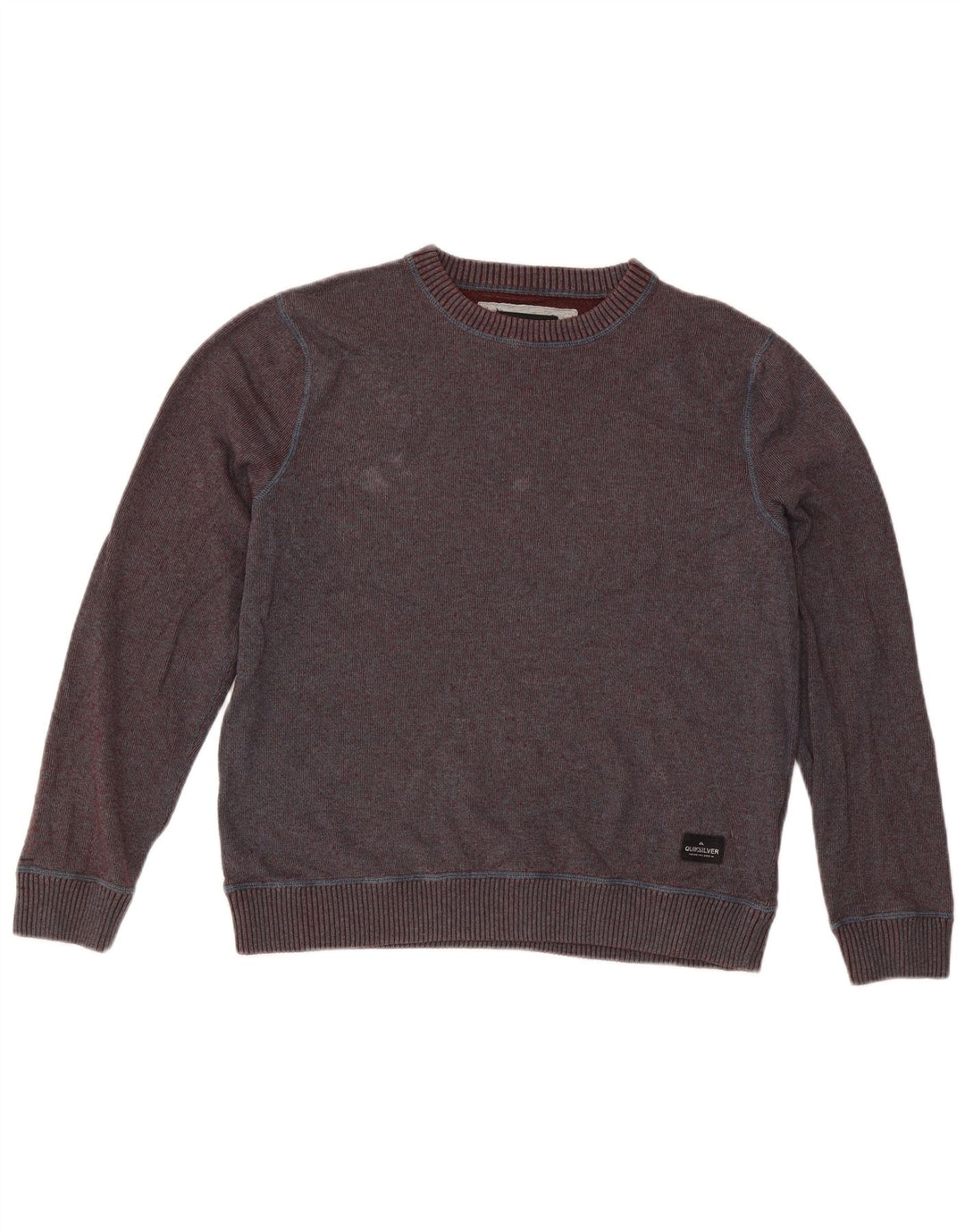 Quiksilver moletom masculino jumper médio algodão borgonha