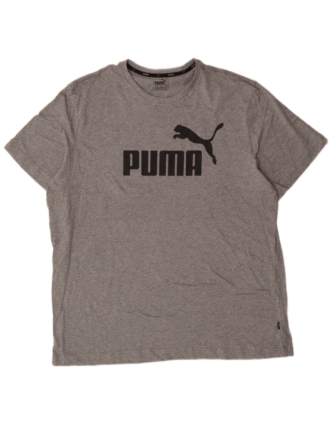 Camiseta masculina Puma Graphic 2XL algodão cinza