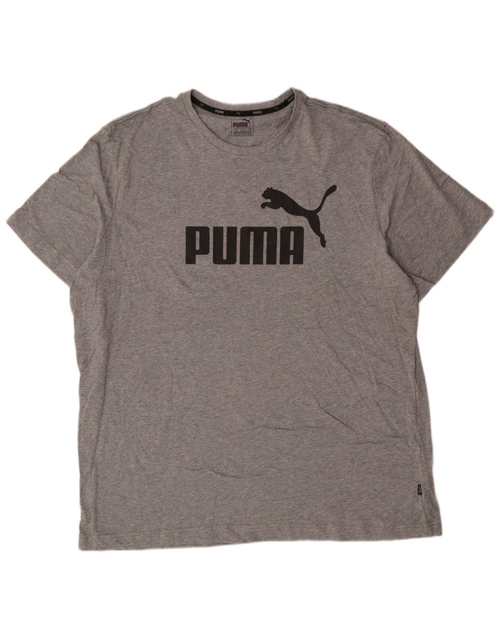 Camiseta masculina Puma Graphic 2XL algodão cinza