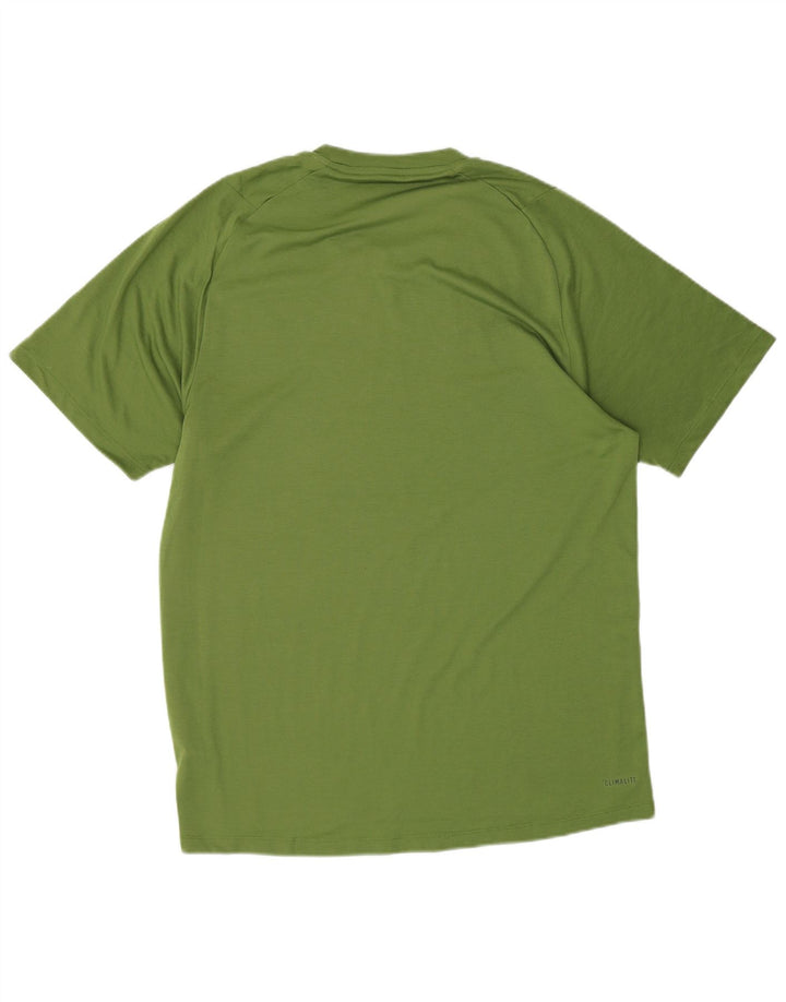 Camiseta Adidas Masculina Climalite Top Verde Médio Poliéster