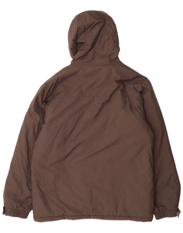 Jaqueta masculina Slam com capuz e ajuste regular acolchoado UK 42 XL cinza nylon esportivo