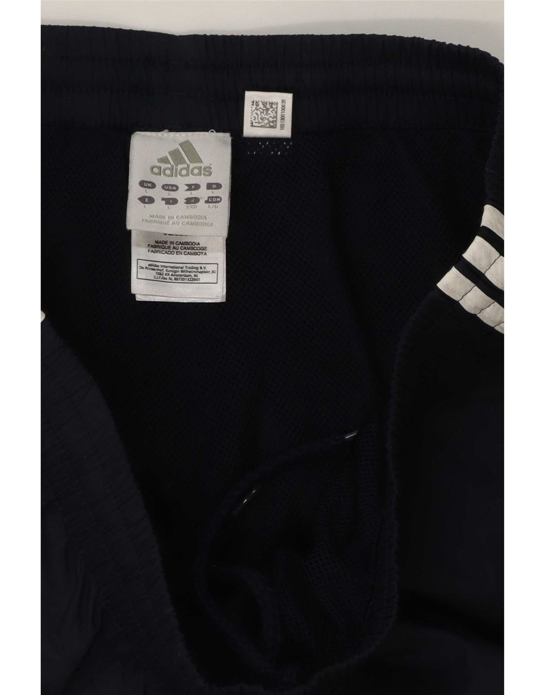 Calça Adidas Cargo Capri Masculina Grande Poliéster Azul Marinho