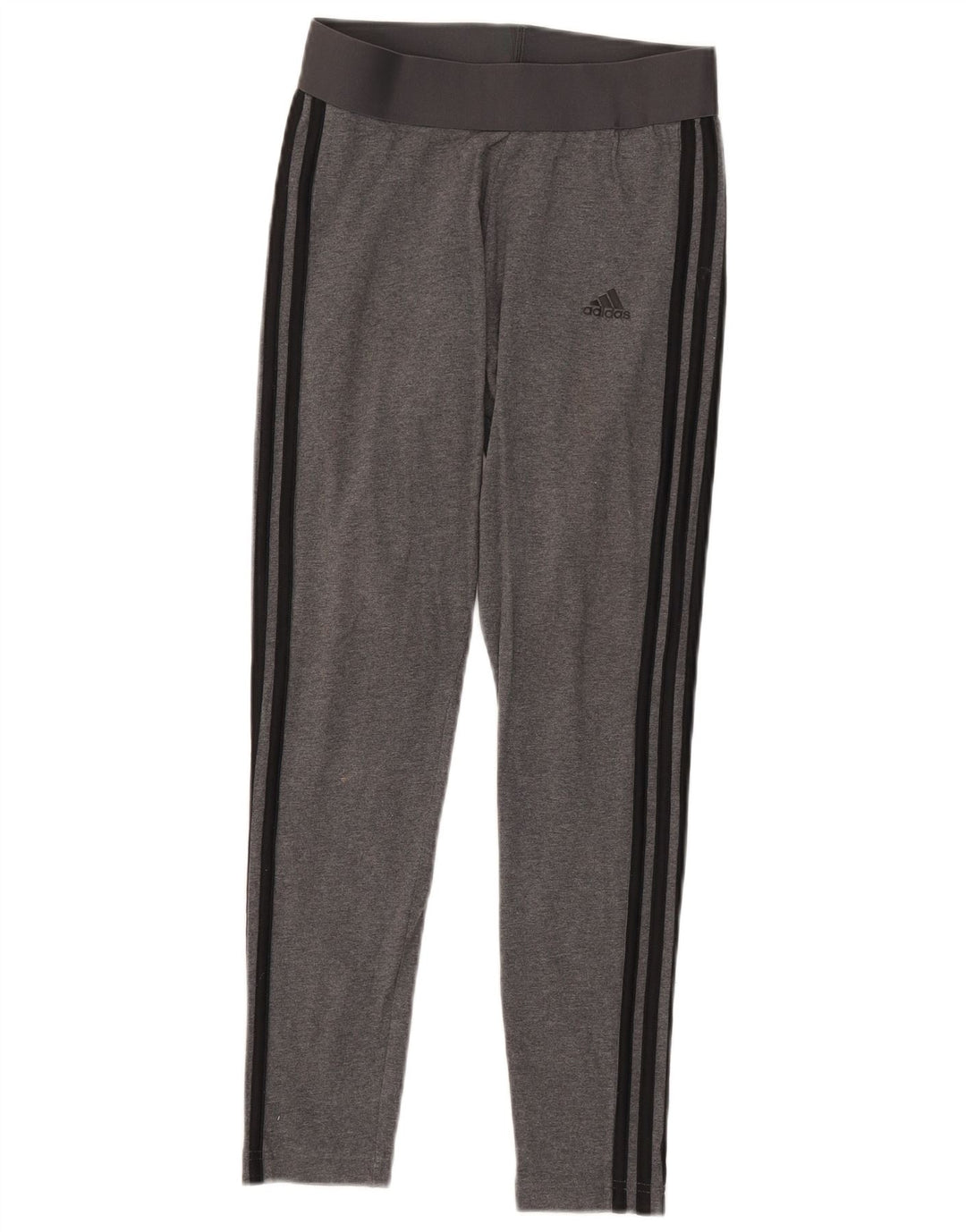 ADIDAS Womens Leggings UK 8/10 Pequeno Algodão Cinza
