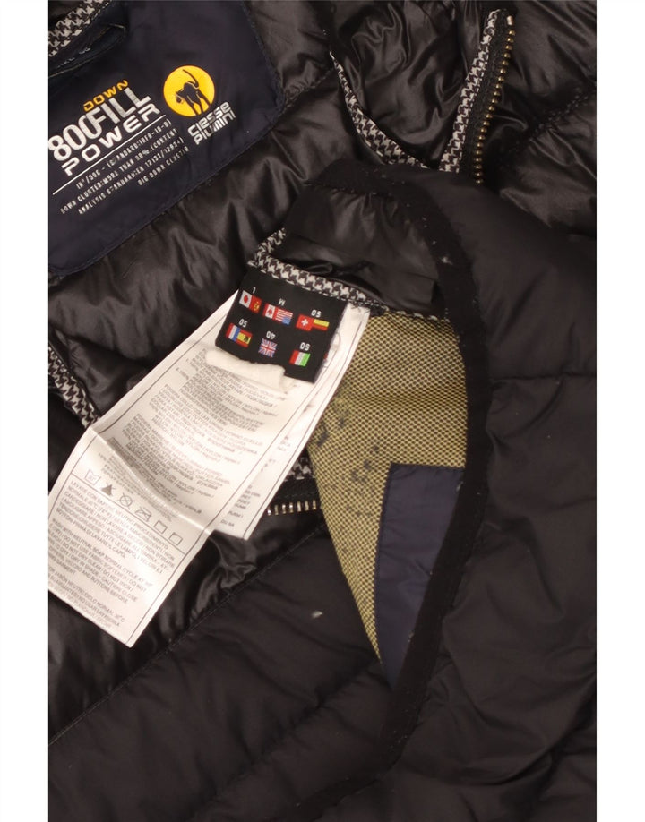Jaqueta masculina acolchoada com capuz Ciesse Piumini UK 40 nylon preto médio
