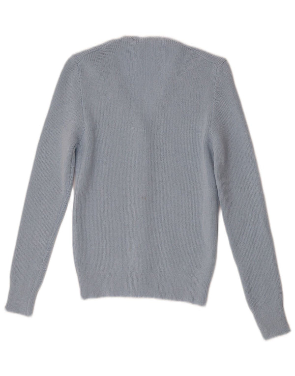 Suéter Cardigan Feminino Vintage UK 4 XS Azul