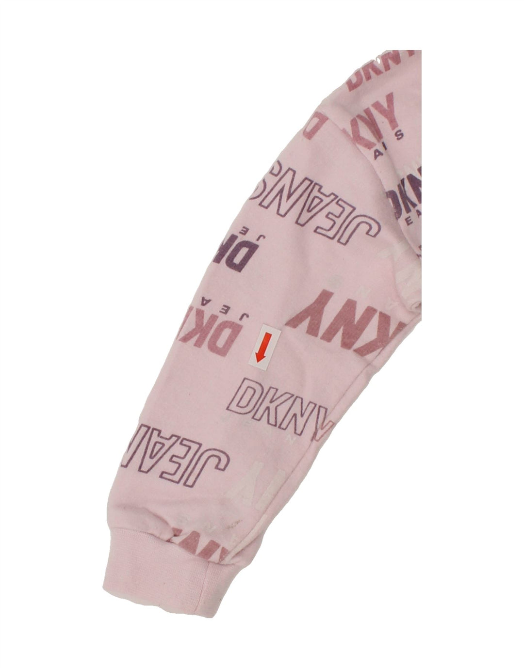 DKNY Baby Girls Graphic Sweatshirt Jumper 12-18 Months Pink Cotton Vintage Dkny and Second-Hand Dkny from Messina Hembry 