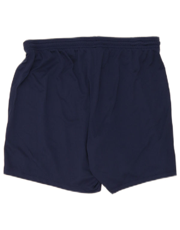 Shorts esportivos masculinos Nike Dri Fit médio azul marinho poliéster