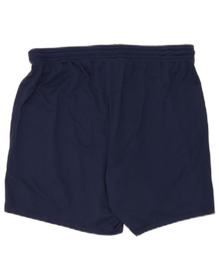 Shorts esportivos masculinos Nike Dri Fit médio azul marinho poliéster