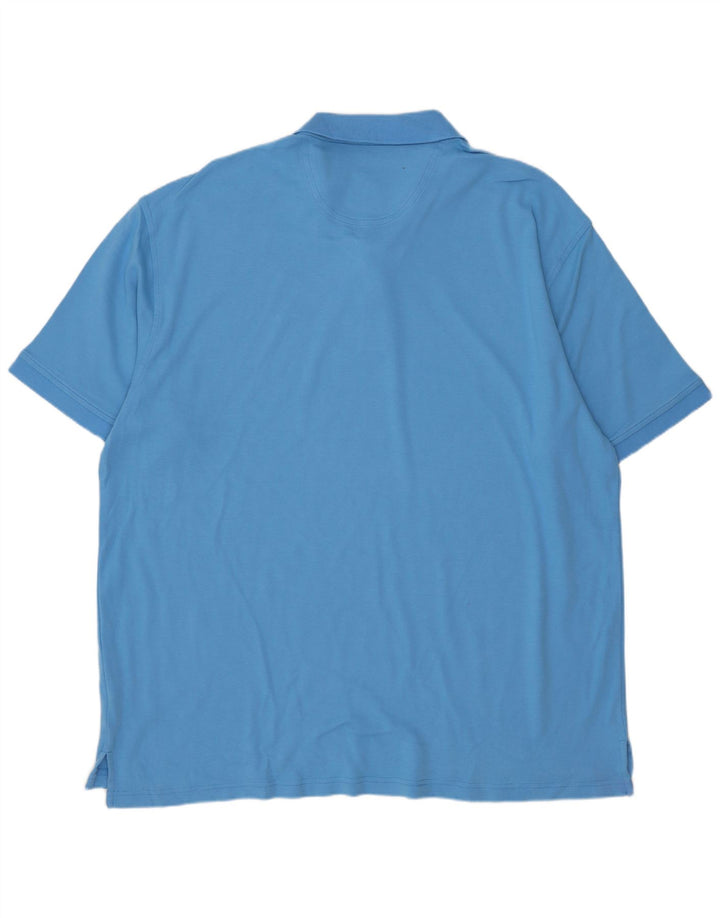 Camisa polo masculina Izod 2XL algodão azul