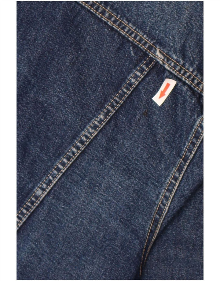 Jaqueta jeans masculina Benetton UK 42 XL algodão azul