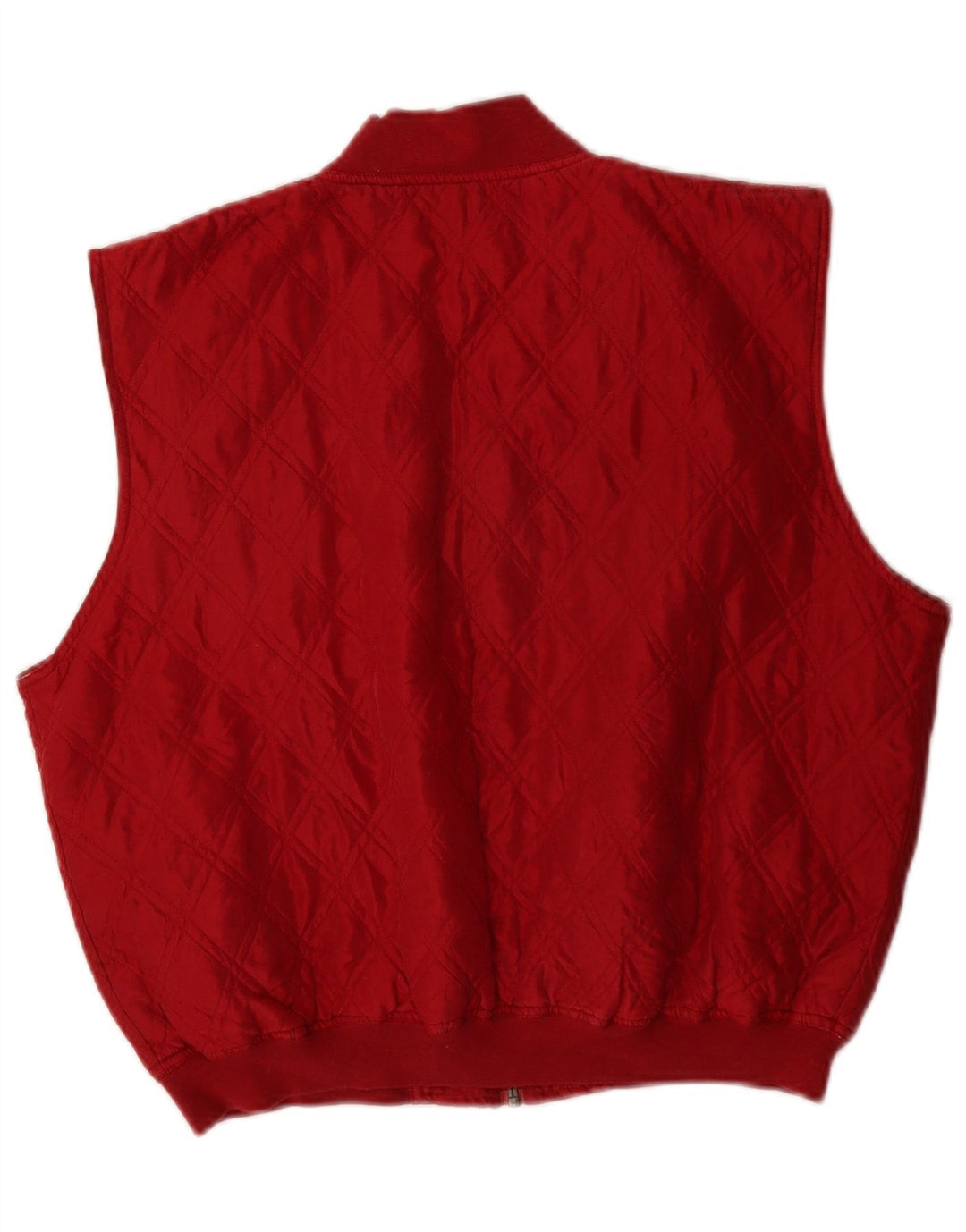 Colete acolchoado feminino Naf UK 12 seda vermelha média