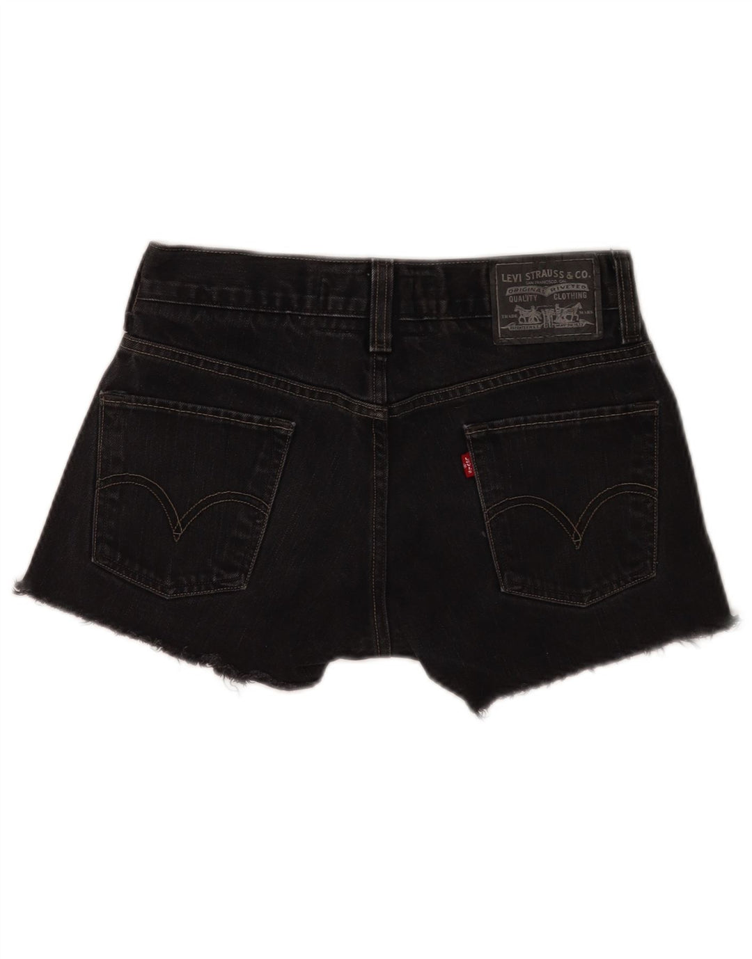 Shorts jeans feminino Levi's 511 skinny W30 médio preto algodão