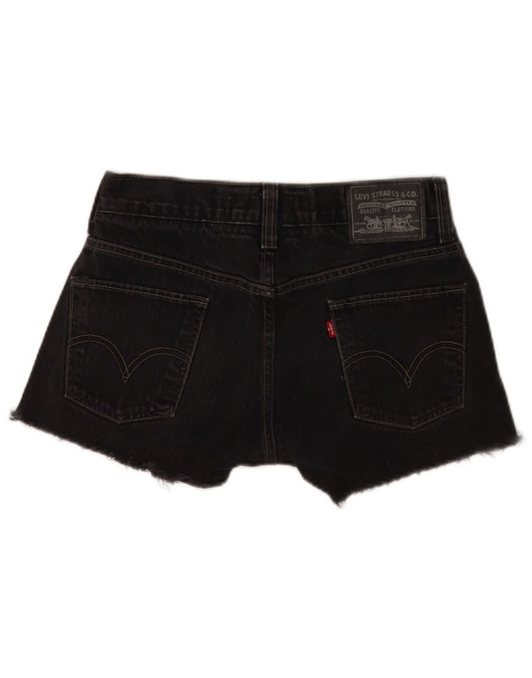 Shorts jeans feminino Levi's 511 skinny W30 médio preto algodão