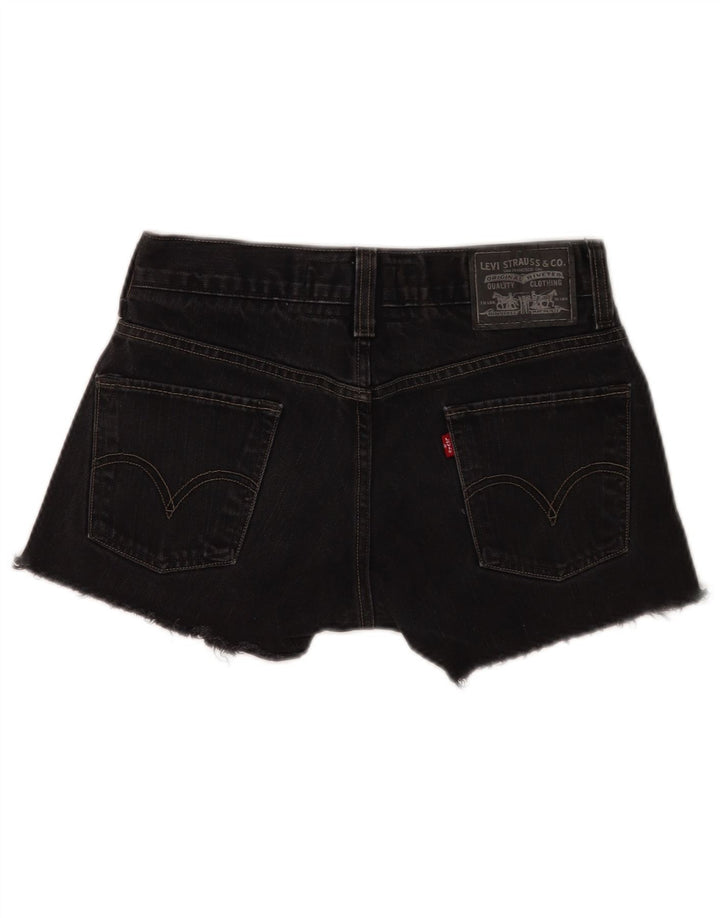 Shorts jeans feminino Levi's 511 skinny W30 médio preto algodão