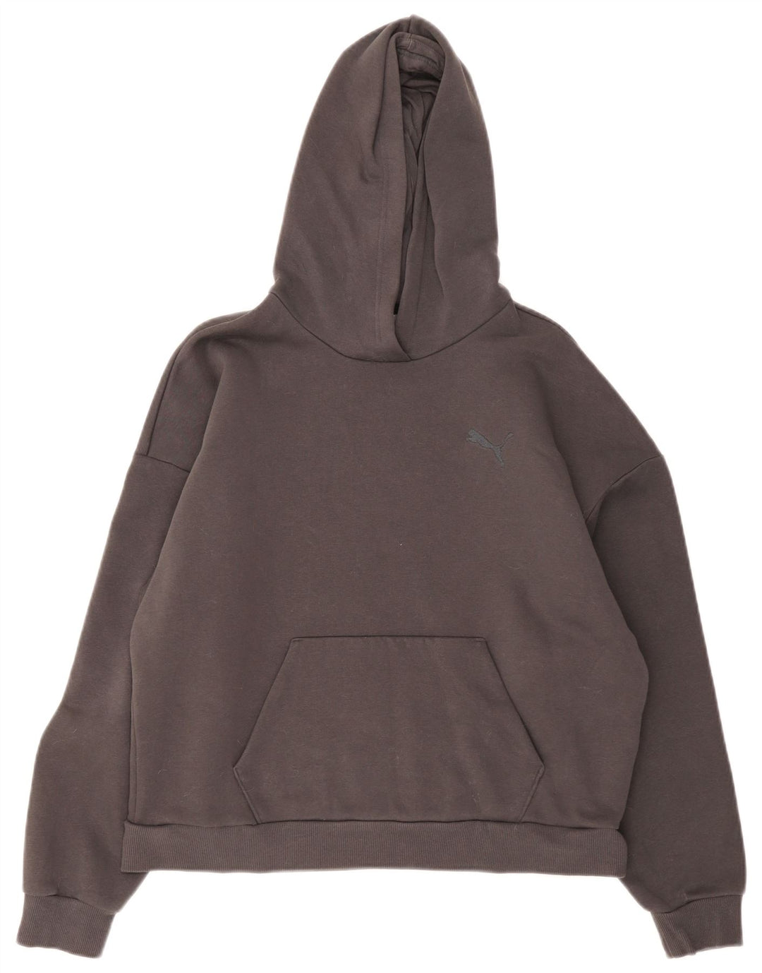 Puma Mens Hoodie Jumper Grande Algodão Cinza