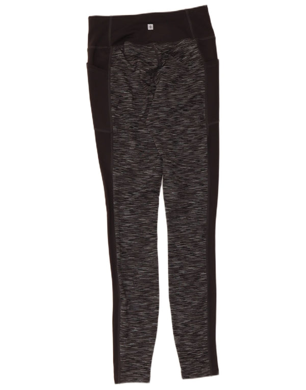 As caneleiras das mulheres do armazém da montanha poliéster manchado preto pequeno Reino Unido 8