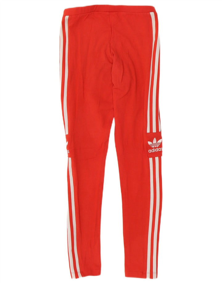 ADIDAS Womens Leggings UK 6 XS Vermelho Algodão